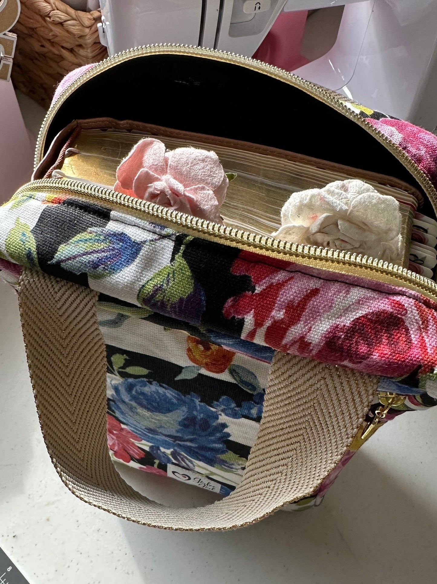 Bible Bag Floral Canvas