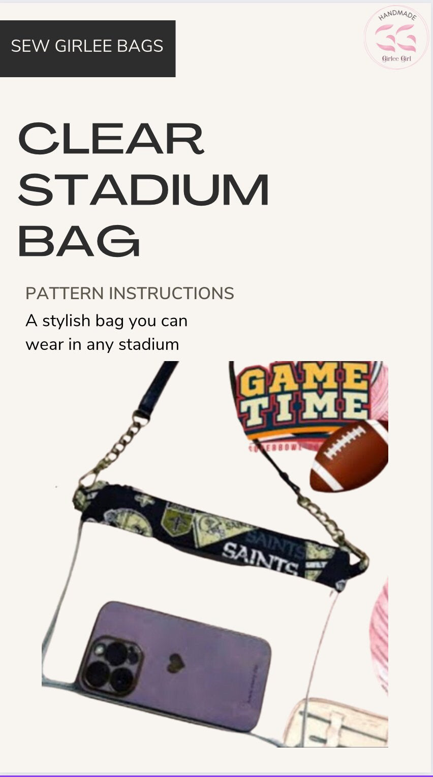 Clear Stadium Bag Pattern