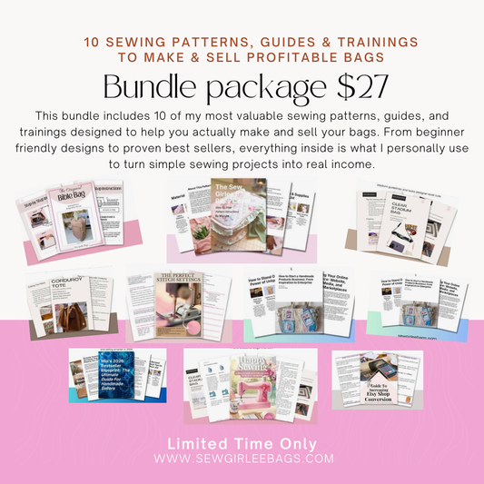 10 Sewing Patterns, Guides & Trainings to Help You Make & Sell Profitable Products
